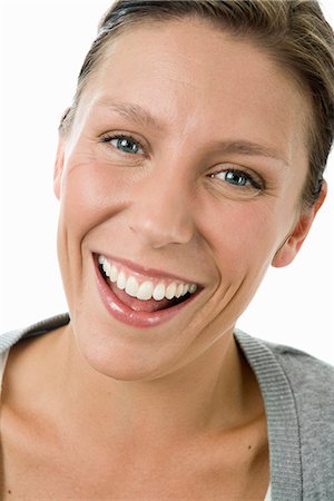 simsearch:6102-03866975,k - Portrait of a smiling Scandinavian woman, Sweden. Foto de stock - Sin royalties Premium, Código: 6102-03866982