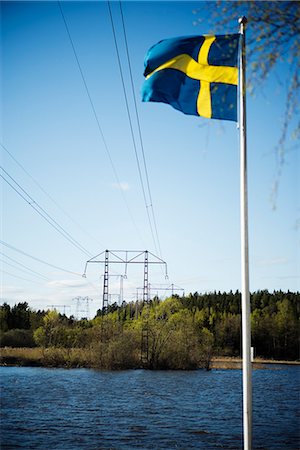 simsearch:6102-03749428,k - The Swedish flag, Sweden. Foto de stock - Sin royalties Premium, Código: 6102-03866925