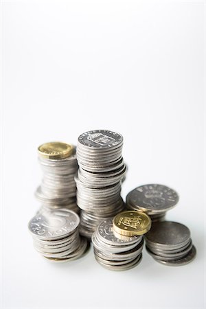 simsearch:6102-08168957,k - Piles of swedish coins. Stock Photo - Premium Royalty-Free, Code: 6102-03827135