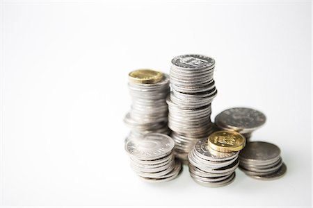 simsearch:6102-08168957,k - Piles of swedish coins. Stock Photo - Premium Royalty-Free, Code: 6102-03827136