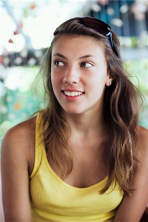 simsearch:6102-04929804,k - A Scandinavian teenage girl smiling, Thailand. Stock Photo - Premium Royalty-Free, Code: 6102-03827751