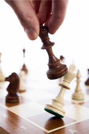 Chessboard and chessmen. Foto de stock - Sin royalties Premium, Código: 6102-03827861