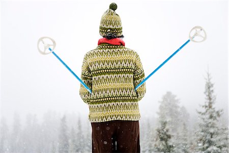 simsearch:6102-03750881,k - A woman skiing, Sweden. Foto de stock - Sin royalties Premium, Código: 6102-03827807