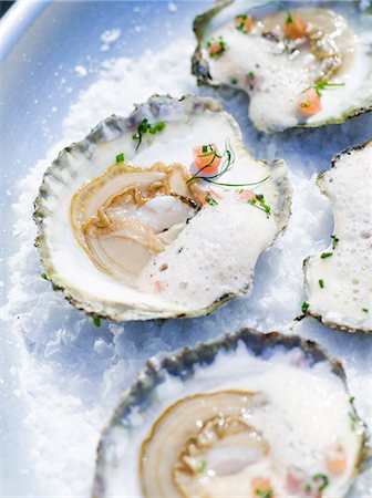 deli - Oysters, close-up, Sweden. Stock Photo - Premium Royalty-Free, Code: 6102-03828039