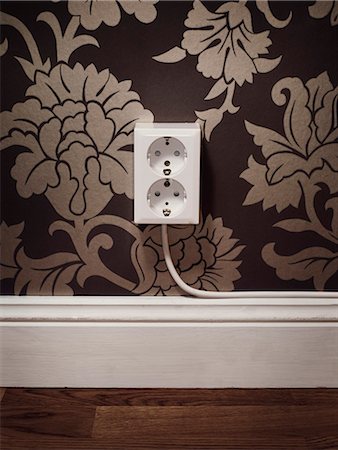 Socket on a wall, Sweden. Stock Photo - Premium Royalty-Free, Code: 6102-03828945