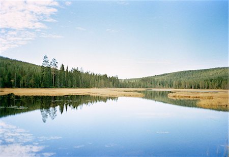 simsearch:6102-03827775,k - A mountain lake, Sweden. Foto de stock - Sin royalties Premium, Código: 6102-03903968