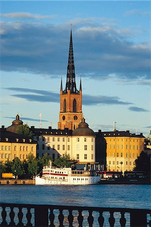 riddarholmskyrkan - Vue sur Stockholm, Suède. Photographie de stock - Premium Libres de Droits, Code: 6102-03904169