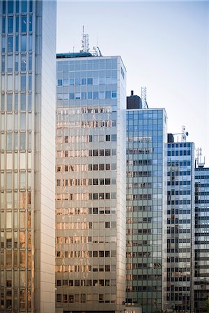 View of modern buildings in row Stock Photo - Premium Royalty-Free, Code: 6102-03905785