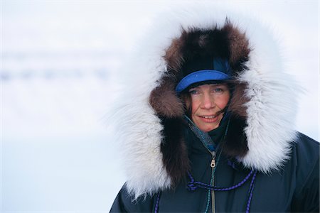 ski jacket - Portrait of mature woman wearing fur collar anorak Stock Photo - Premium Royalty-Free, Code: 6102-04929291