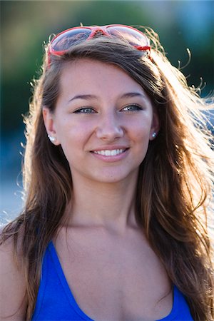 Portrait of teenage girl, outdoors Stock Photo - Premium Royalty-Free, Code: 6102-04929799