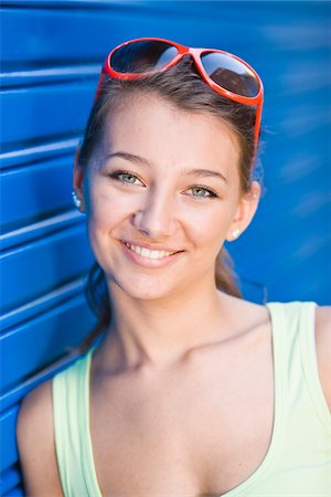 simsearch:6102-04929804,k - Portrait of girl smiling Stock Photo - Premium Royalty-Free, Code: 6102-04929811