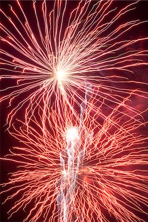 View of fireworks light Stock Photo - Premium Royalty-Free, Code: 6102-05603761