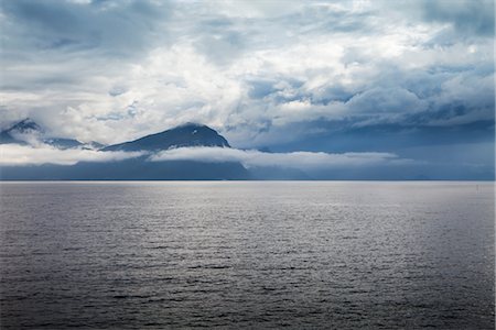 Coastline in clouds Stock Photo - Premium Royalty-Free, Code: 6102-05802657