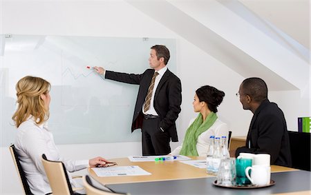 simsearch:6102-06026005,k - Business team at meeting Stock Photo - Premium Royalty-Free, Code: 6102-06026003