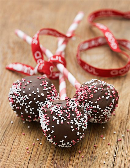 Three chocolate lollipops Stock Photo - Premium Royalty-Free, Image code: 6102-06336675