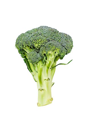 fruit and vegetables white background - Studio shot of broccoli Foto de stock - Sin royalties Premium, Código: 6102-06336754