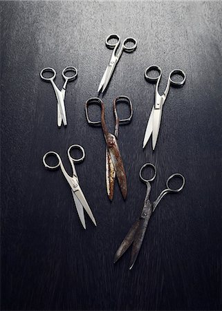 scissors nobody - Old and new scissors Stock Photo - Premium Royalty-Free, Code: 6102-06336822