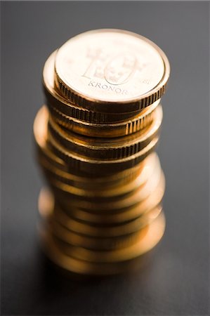 stacks of coins - Stack of coins Stock Photo - Premium Royalty-Free, Code: 6102-06336976