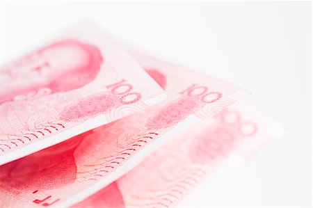 Notes de cent yuan Photographie de stock - Premium Libres de Droits, Code: 6102-06337012