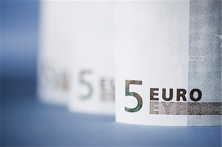 euro currency picture - Five euro notes Stock Photo - Premium Royalty-Free, Code: 6102-06337016