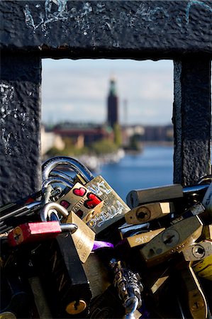 stockholm - Close-up of padlocks Stock Photo - Premium Royalty-Free, Code: 6102-06777410
