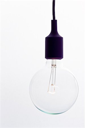 electrical cord - Light bulb, studio shot Stock Photo - Premium Royalty-Free, Code: 6102-06777563