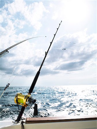 Fishing rods on boat, Zanzibar, Tanzania Stock Photo - Premium Royalty-Free, Code: 6102-07455724