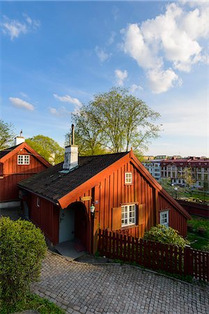 simsearch:6102-07602862,k - Wooden houses, Gothenburg, Sweden Foto de stock - Sin royalties Premium, Código: 6102-07602864