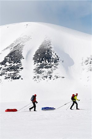 simsearch:6102-07455806,k - People skiing, Sarek national park, Lapland, Sweden Foto de stock - Sin royalties Premium, Código: 6102-07602808