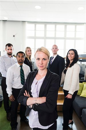 simsearch:6102-07769345,k - Business people in office Stock Photo - Premium Royalty-Free, Code: 6102-07769330