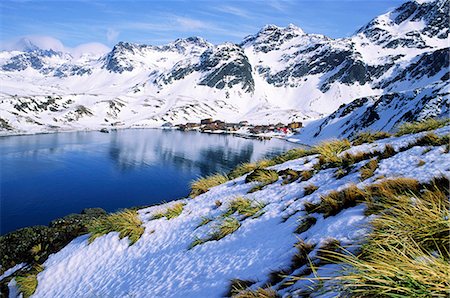 fishing winter - Lake in mountains Stock Photo - Premium Royalty-Free, Code: 6102-07790127