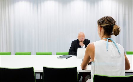 simsearch:6102-06026005,k - Man and woman at business meeting Stock Photo - Premium Royalty-Free, Code: 6102-07842663