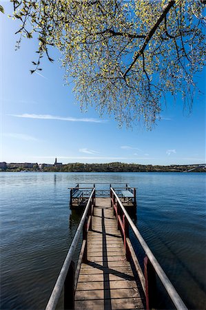 sea stockholm - Jetty at Riddarfjarden Stock Photo - Premium Royalty-Free, Code: 6102-07842963