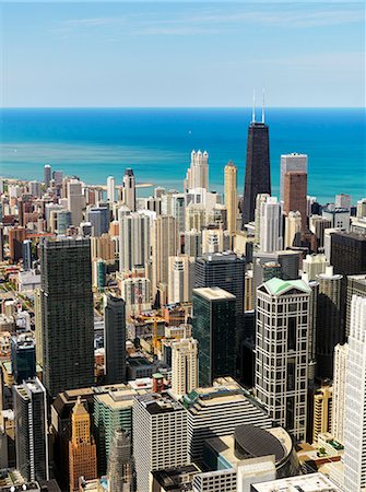 simsearch:6102-07768730,k - Chicago cityscape Foto de stock - Sin royalties Premium, Código: 6102-07843562