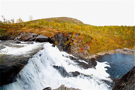 pictures scenery waterfalls hills - Waterfall Stock Photo - Premium Royalty-Free, Code: 6102-08000494