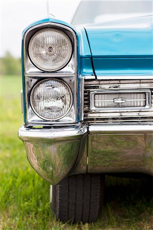 photography of old car - Headlights of vintage car Stock Photo - Premium Royalty-Free, Code: 6102-08168841