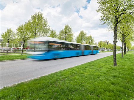 speed city - Bus on road Foto de stock - Sin royalties Premium, Código: 6102-08271082