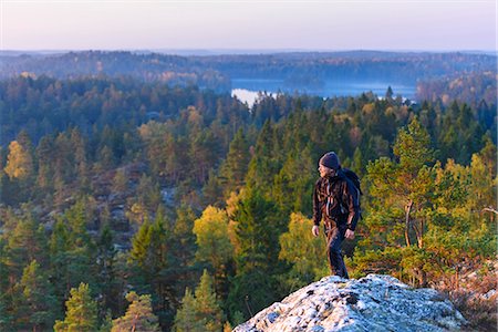 dalsland - Man hiking Stock Photo - Premium Royalty-Free, Code: 6102-08271151