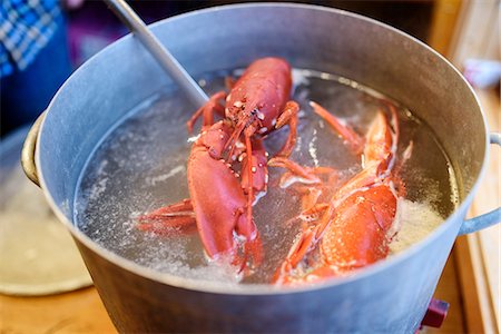 shellfish sweden - Boiling lobsters Stock Photo - Premium Royalty-Free, Code: 6102-08271135