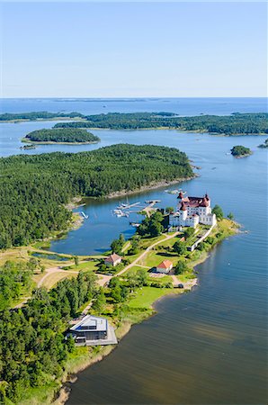 palais - Aerial view of coastline Photographie de stock - Premium Libres de Droits, Code: 6102-08278811