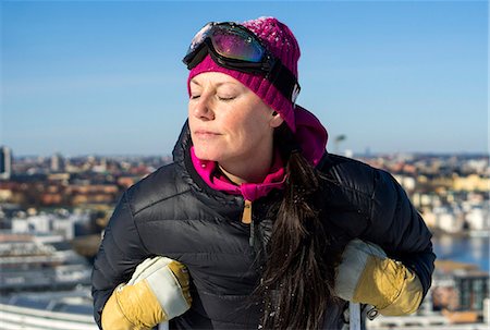 polish ethnicity (female) - A woman skier Stock Photo - Premium Royalty-Free, Code: 6102-08542443