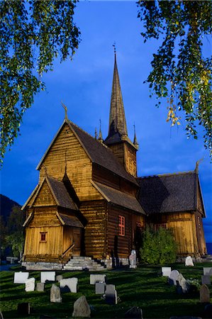 View of pole and church Stock Photo - Premium Royalty-Free, Code: 6102-08558733