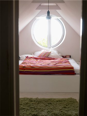 simsearch:6102-03827987,k - A bedroom, Sweden. Stock Photo - Premium Royalty-Free, Code: 6102-08559638