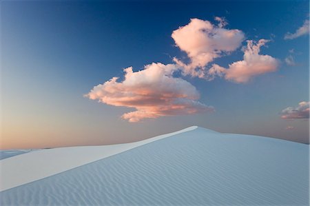 Dusk over White Sands National Monument Stock Photo - Premium Royalty-Free, Code: 6102-08566106