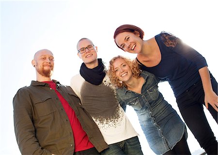 stockholm city hall - Group of friends standing together Stock Photo - Premium Royalty-Free, Code: 6102-08746168