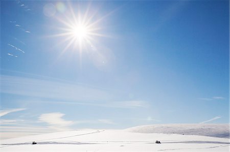 people on snowmobiles - Winter landscape Stock Photo - Premium Royalty-Free, Code: 6102-08746874