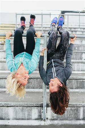 person upside down - Happy friends together Stock Photo - Premium Royalty-Free, Code: 6102-08747080