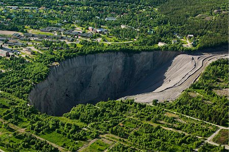 deep woods - Open-cast mine, Sweden. Stock Photo - Premium Royalty-Free, Code: 6102-08748764