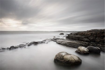 simsearch:6102-08748869,k - Long exposure of sea Stock Photo - Premium Royalty-Free, Code: 6102-08760285