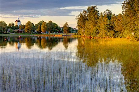 simsearch:6102-08760236,k - Lake at evening Stock Photo - Premium Royalty-Free, Code: 6102-08760226